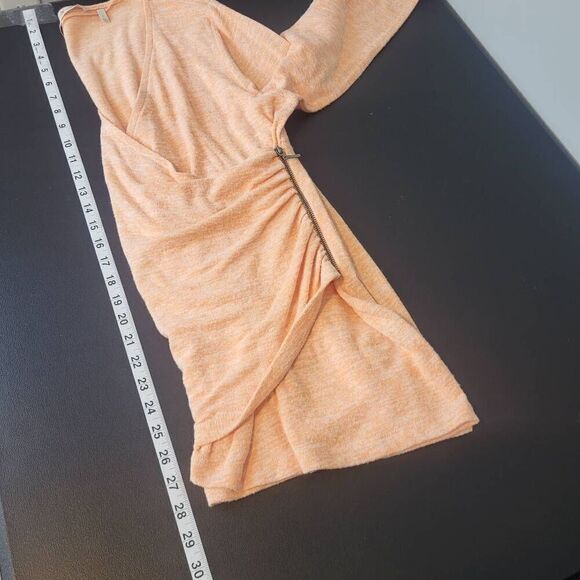 Soft Surroundings Womens Size Large Wrap Front Sweater Pink Orange Long Sleeves - Picture 7 of 7